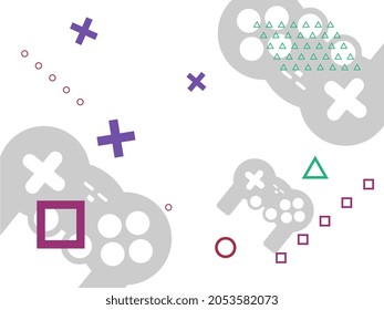 abstract background, game themed with various ornaments