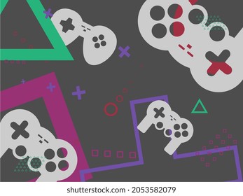 abstract background, game themed with various ornaments
