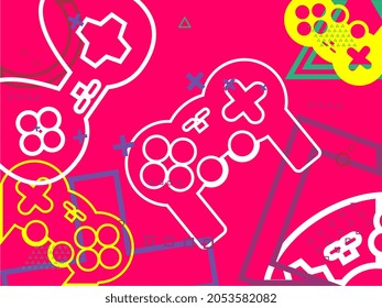 abstract background, game themed with various ornaments