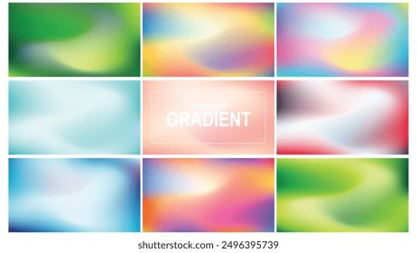 abstract background gardient vector set