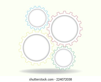 Abstract background gear
