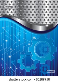 Abstract background with gear.