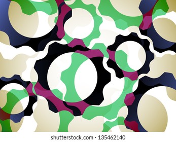 abstract background gearbox