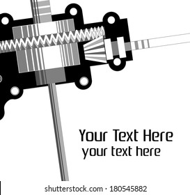 abstract background gearing