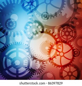 Abstract background with gears. eps10 vector - Powered by Shutterstock - Get 15% off with code: PIKWIZARD15