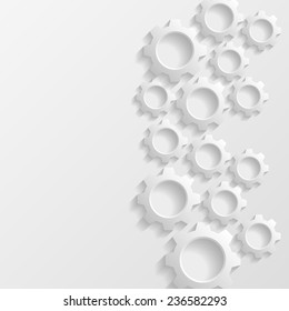Abstract background with gears. Vector illustration 