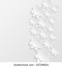 Abstract background with gears. Vector illustration 
