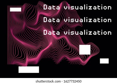 Abstract background with generative art elements.  Futuristic and glitched shapes in cyberpunk style.