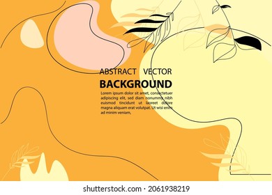 abstract background geometic liquid yellow and cream gradient in the form of floral gradient hand drawn, for posters, banners, and others, vector desing copy space area eps 10
