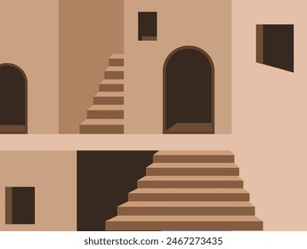 Abstract background geometric architecture minimalist vector
