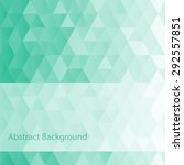 Abstract background. Geometric backdrop. Polygonal pattern. Triangular texture. Mint color wallpaper. EPS 10.
