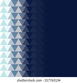 Abstract background. Geometric backdrop. Polygonal pattern. Triangular texture. Blue wallpaper. EPS 10.