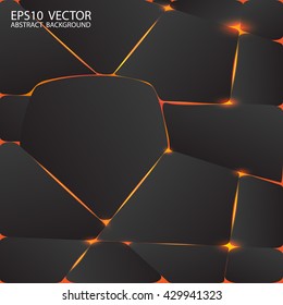 Abstract background geometric. Black. Vector illustration