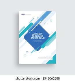 Abstract background geometric brochure template