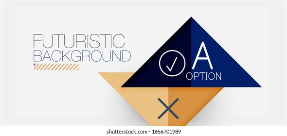 Fondo abstracto, información de papel multicolor geométrico empresarial - marcos triangulares para texto, iconos o gráficos en fondo claro con espacio de copia. Ilustración De Vector Para Papel De Fondo De Pantalla, Banner