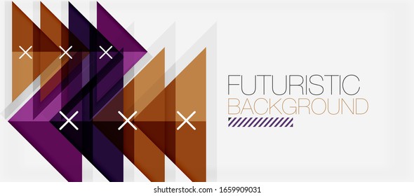Abstrakter Hintergrund, mehrfarbige Infografik des geometrischen Unternehmens - Dreiecksrahmen für Text, Symbole oder Grafiken auf hellem Hintergrund mit Kopienraum. Vektorillustration-Illustration für Bildschirmhintergrund, Banner