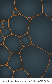 Abstract background of geometric cells of natural form.