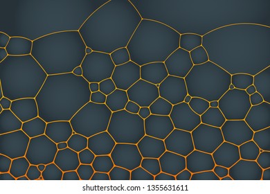 Abstract background of geometric cells of natural form.