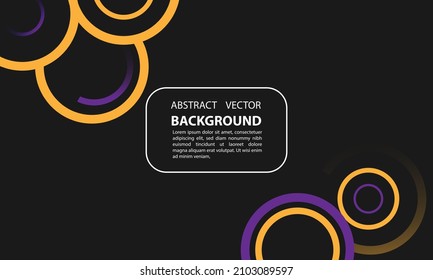 abstract background geometric circle gradient futuristic orange and purple color with elegant style, for posters, banners, and others, vector design copy space area eps 10