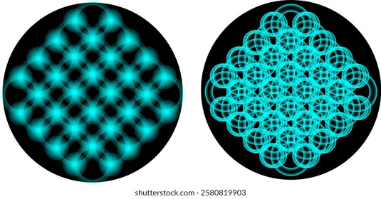 abstract background with geometric circles 