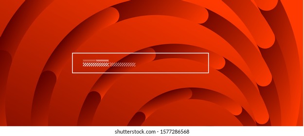 Antecedentes abstractos. Círculos geométricos y gradiente de fluidos. Diseño de línea, ilustración digital de alta tecnología tecnológica. Ilustración vectorial para papel de escritorio, pancarta, fondo, tarjeta, ilustración del libro, aterrizaje