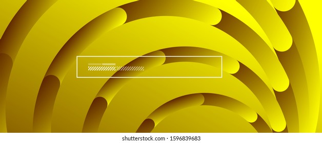 Antecedentes abstractos. Círculos geométricos y gradiente de fluidos. Diseño de línea, ilustración digital de alta tecnología tecnológica. Ilustración vectorial para papel de escritorio, pancarta, fondo, tarjeta, ilustración del libro, aterrizaje
