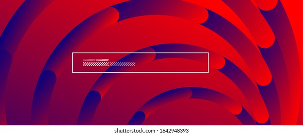 Abstrakter Hintergrund. Geometrische Kreise und Gefälle. Line Design, Technologie High-Tech Digital Illustration. Vektorgrafik für Bildschirmhintergründe, Banner, Hintergrund, Karte, Buchillustration, Landung