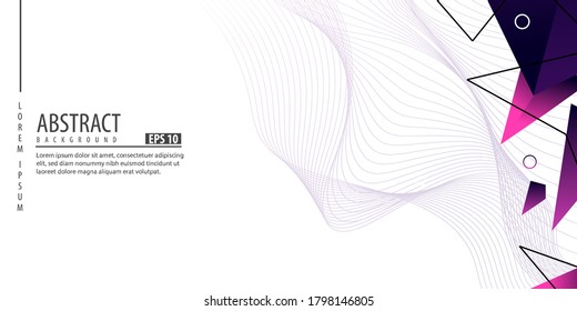 Abstract background with geometric colourful gradien white background, 3d, minimalis, vector illustration EPS.10