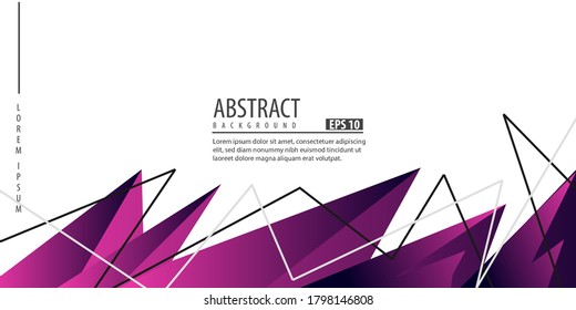 Abstract background with geometric colourful gradien white background, 3d, minimalis, vector illustration EPS.10