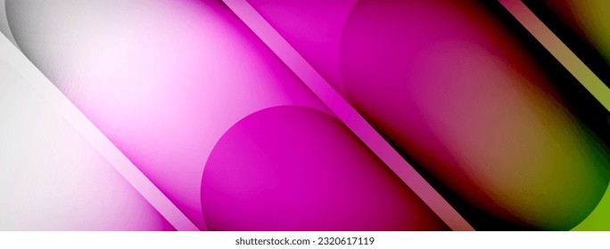 Abstract background - geometric composition created with lights and shadows. Technology or business digital template