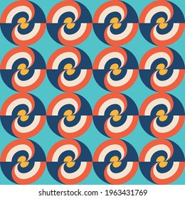 Abstract background geometric concept design. Seamless pattern graphic poster. Circles shapes. Vector illustration. 
