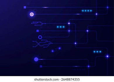 Abstract background  geometric connected lines and dot featuring glowing and data flow elements, Ideal for tech, innovation and digital network concepts, vector illustration	