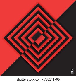 Abstract background with geometric contrasting elements. Eps10 Vector illustration