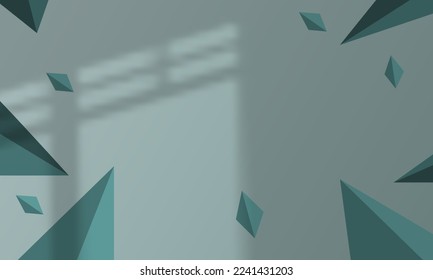 abstract background geometric crystal diamond color tosca elegant simple shadow overlat eps 10