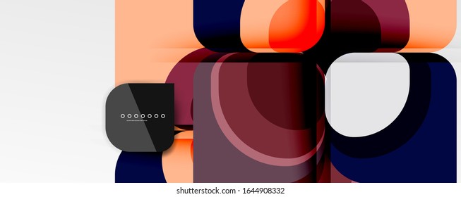 Abstrakter Hintergrund - geometrische Schnittpapiermuster, Blume oder quadratische Formgebung. Vektorillustration-Illustration für Bildschirmhintergrund, Banner, Hintergrund, Karte, Buchillustration, Landungsseite