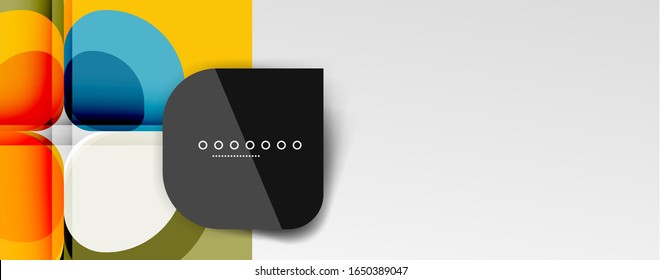 Fondo abstracto - composición de flor o forma cuadrada de diseño de papel de corte geométrico. Ilustración vectorial para papel tapiz, pancarta, fondo, tarjeta, ilustración del libro, página de inicio