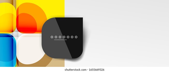 Fondo abstracto - composición de flor o forma cuadrada de diseño de papel de corte geométrico. Ilustración vectorial para papel tapiz, pancarta, fondo, tarjeta, ilustración del libro, página de inicio