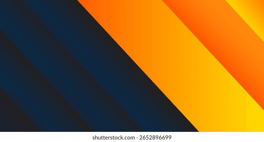 Abstract background geometric dark blue and orange square theme overlap concept 