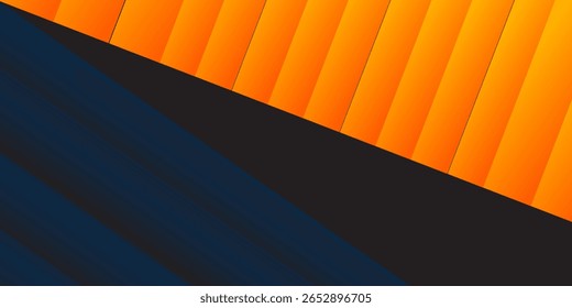 Abstrato fundo geométrico azul escuro e laranja quadrado tema sobrepor conceito natural moderno simples arte boas ilustrações vetor