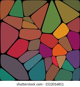 
Abstract background geometric design, colored stones, shapes. Design element