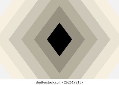 Abstract background of geometric diamond shape of black and soft brown. Concept of beige cream colors, luxury, straight line, elegant, modern for poster, wrapping, wallpaper, backdrop pattern.