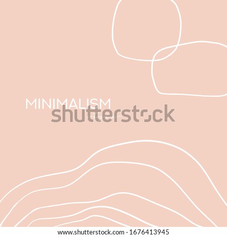 Abstract background geometric doodle Abstract line elements pastel colors. Hand drawn various shapes and doodle objects. Contemporary modern trendy Vector illustrations. Minimalistic style