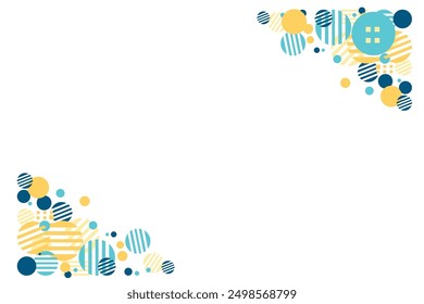 Abstract Background with geometric element circle