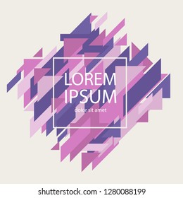 Abstract background Geometric element. Diagonal lines and triangles. Vector background illustration