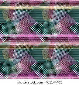 Abstract background with geometric elements.