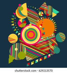 Abstract background with geometric elements