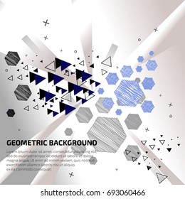 Abstract background with geometric elements