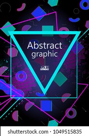 Abstract background with geometric elements. Eps10 Vector illustration.