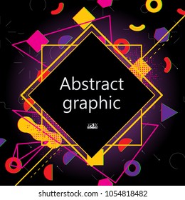 Abstract background with geometric elements. Eps10 Vector illustration.