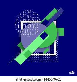 Abstract background with geometric elements. Eps10 Vector illustration.